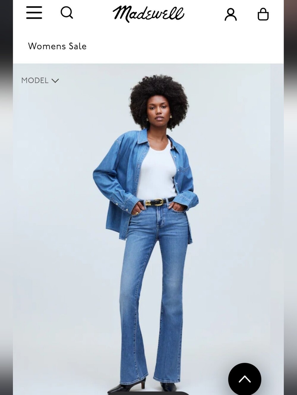 Madewell Blue Flared Jeans